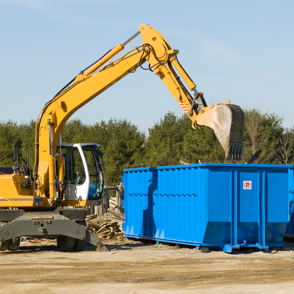 are there any restrictions on where a residential dumpster can be placed in Eden Isle